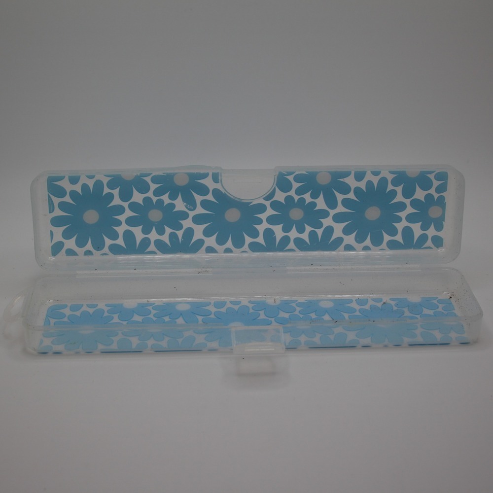 Pen Gear Pencil Case Blue Floral School Supply Organizer Storage